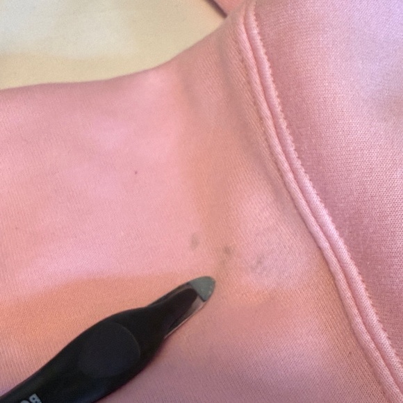 Mattel Juniors Barbie Pink Girls Zip Hoodie Metallic Print XL 15-17 - Picture 10 of 11